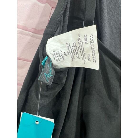 Aqua Green Women's Standard Keyhole Blouson Romper size 16W - Picture 8 of 8